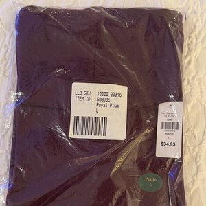 LL Bean Cowlneck Long Sleeve Cotton shirt